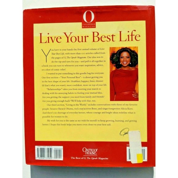 'Live Your Best Life' Oprah Winfrey Hardcover Book with Dust Jacket -Like New - Picture 2 of 11
